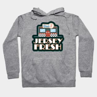 Jersey Fresh Retro New Jersey Diner Sign Hoodie